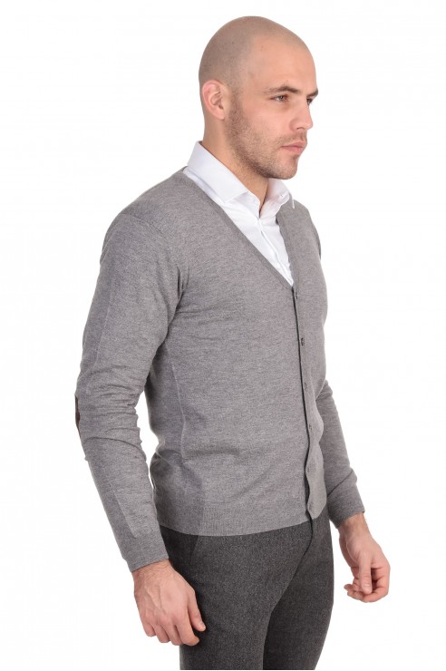 Gilet Boutons Gris Coudiere