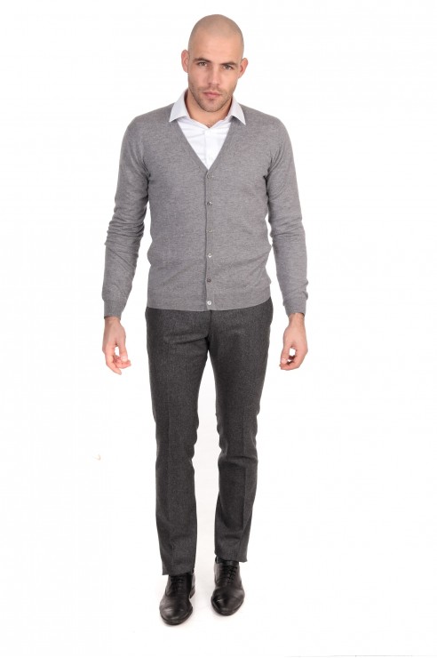 Gilet Boutons Gris Coudiere