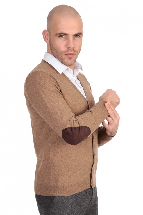 Gilet Boutons Camel Coudiere