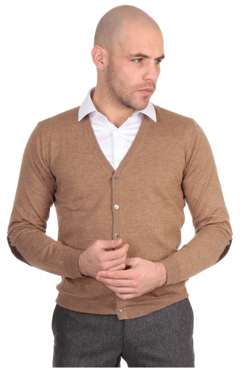 Gilet Boutons Camel Coudiere