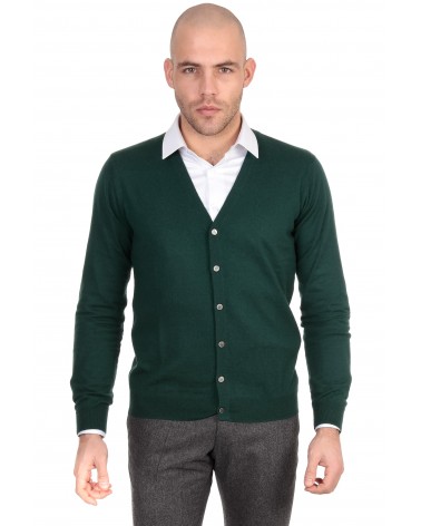 Gilet Boutons Vert Coudiere