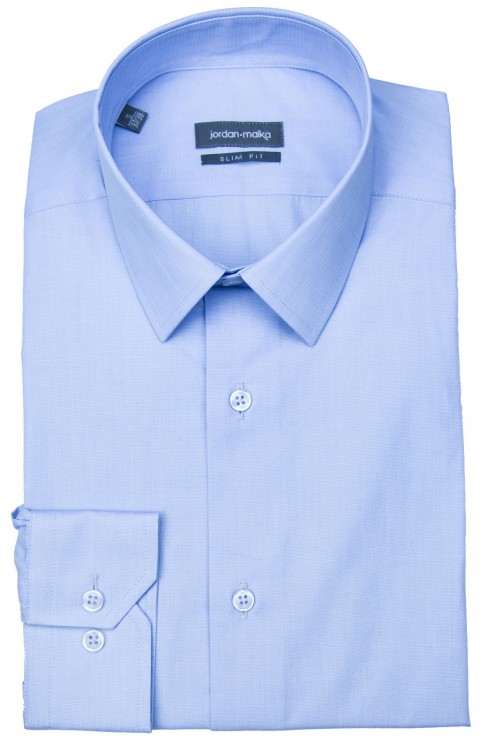 Chemise Bleue Col Français