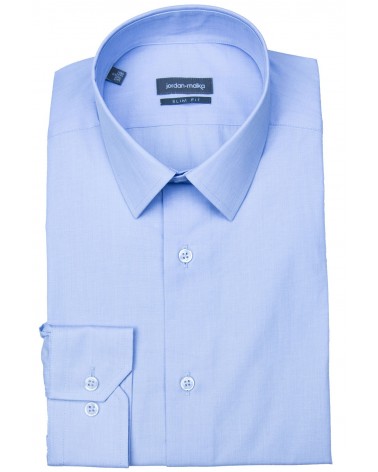 Chemise Bleue Col Français