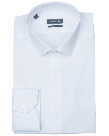 Chemise Blanche Gorge Cachée