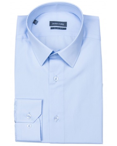 Chemise Bleue Royal Col Français