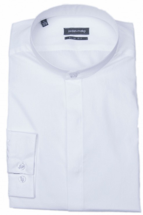 Chemise Col Mao Blanche