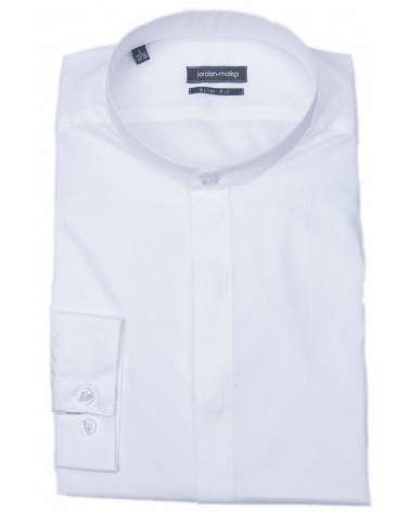 Chemise Col Mao Blanche