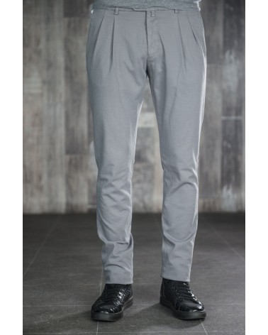 Pantalon Chino Gris à Pinces