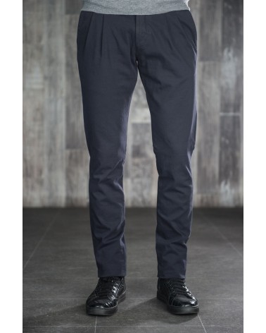 Pantalon Chino Noir à Pinces