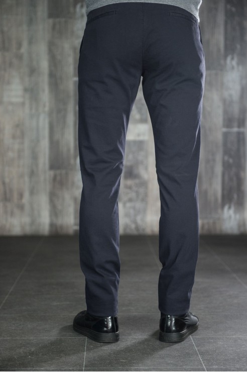 Pantalon à Pinces Noir Homme