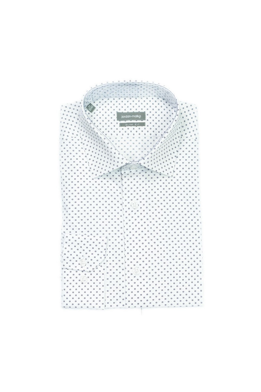 Chemise Blanche Carré Marine