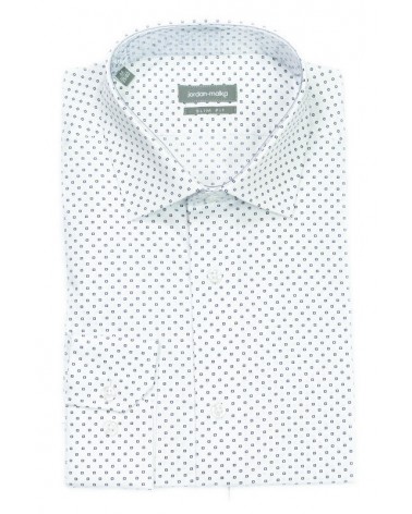 Chemise Blanche Carré Marine