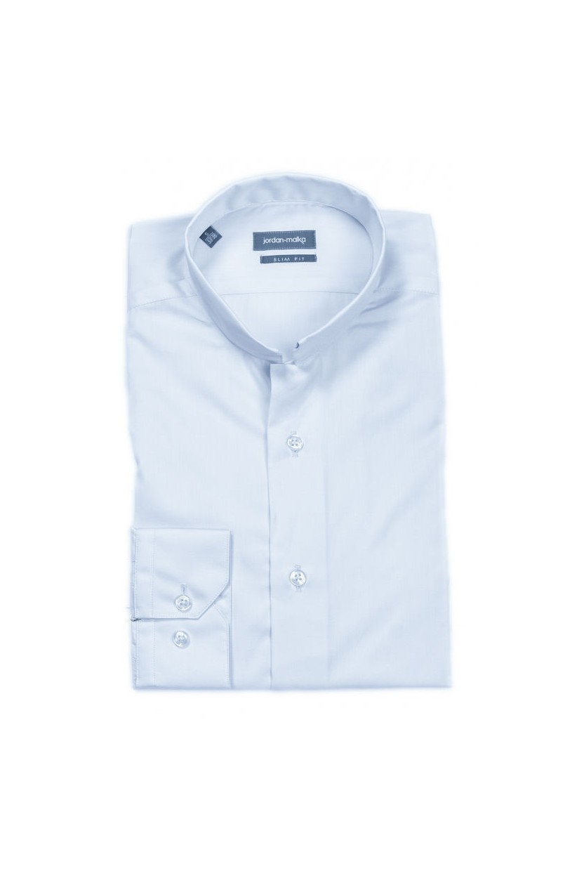 Chemise Col Inversé Bleu Royal