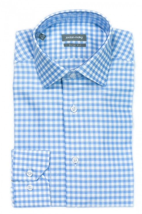 Chemise Gros Vichy Ciel