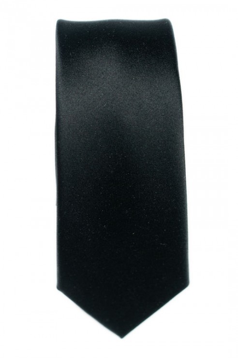 Cravate Noire Mate Allemande - Élégante, Fine - Pour Funérailles Et Occasions Formelles