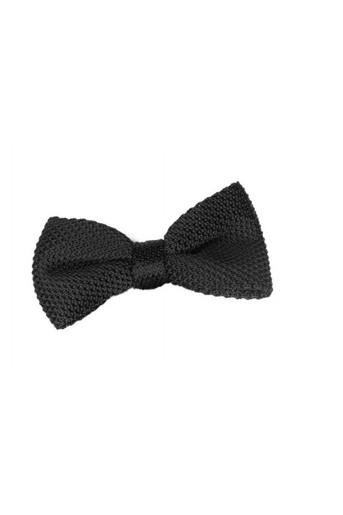 Noeud Papillon Tricot Noir