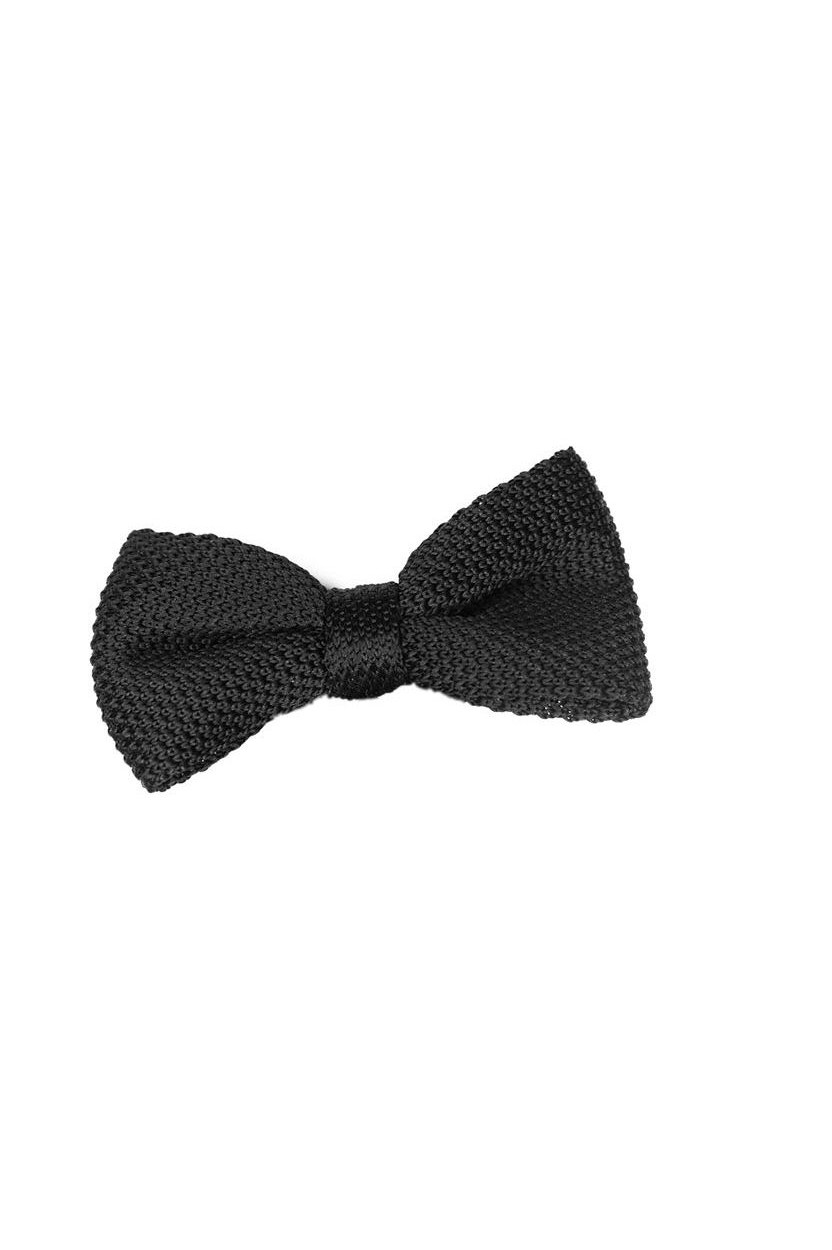 Noeud Papillon Tricot Noir