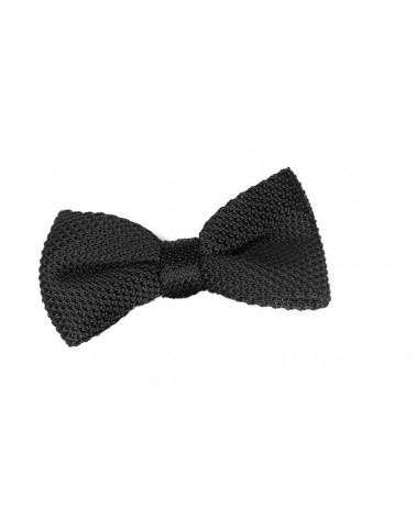 Noeud Papillon Tricot Noir