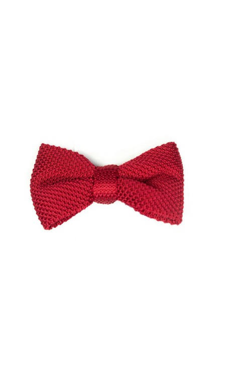 Noeud Papillon Tricot Rouge