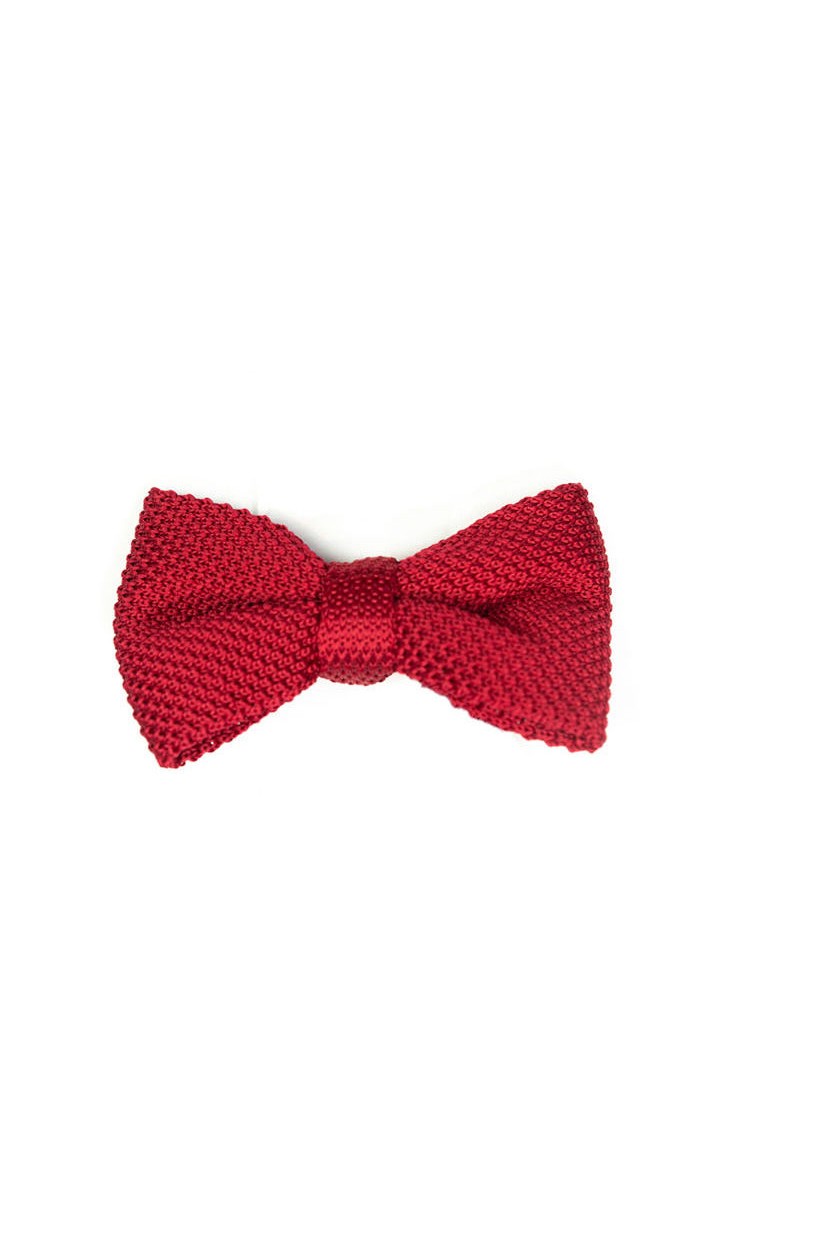 Noeud Papillon Tricot Rouge