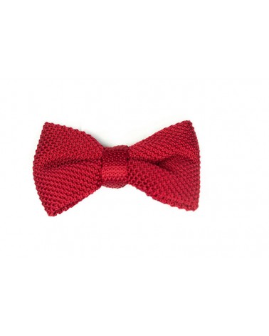 Noeud Papillon Tricot Rouge