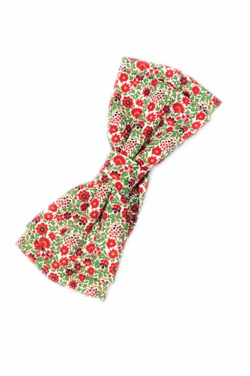 Noeud Pap Liberty Vert et Rouge