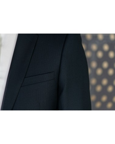 Costume Noir/Bleu Piqué