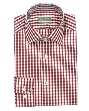 Chemise Gros Vichy Bordeaux