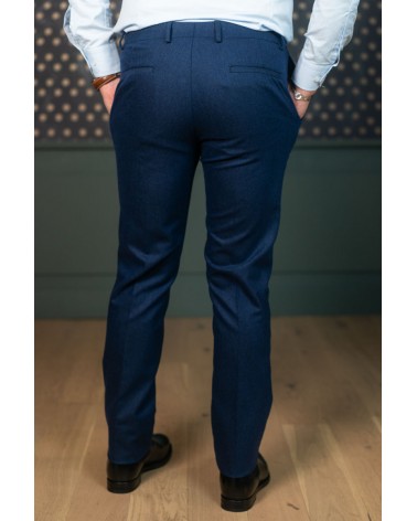 Pantalon en flanelle bleu