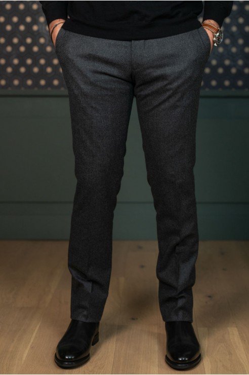 Pantalon en flanelle gris