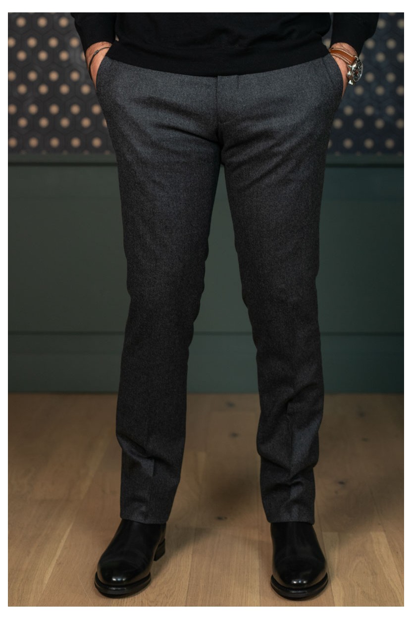 Pantalon en flanelle gris