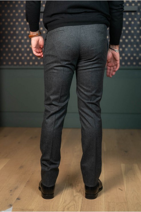 Pantalon en flanelle gris