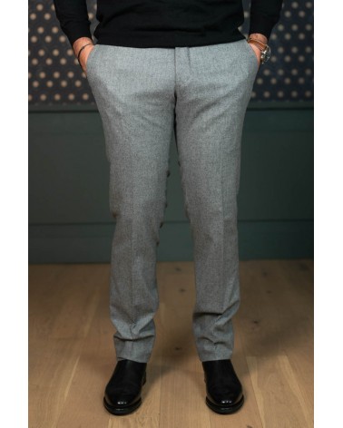 Pantalon en flanelle gris clair