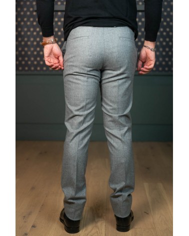 Pantalon en flanelle gris clair