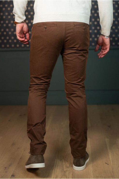 Pantalon Chino Marron