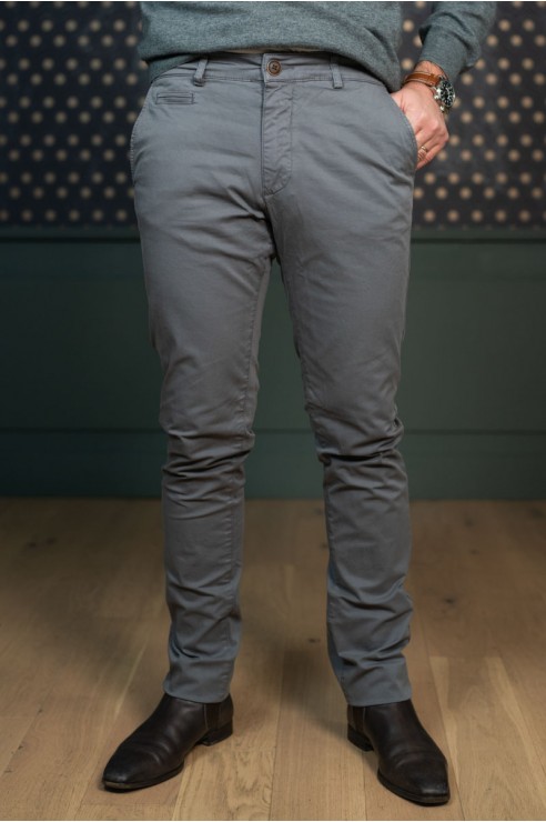 Pantalon Chino Gris