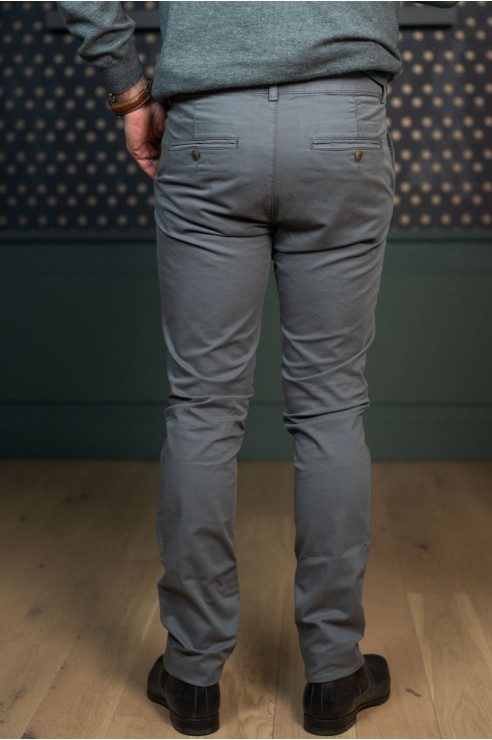 Pantalon Chino Gris