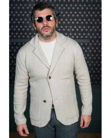 Veste En Maille Beige Clair