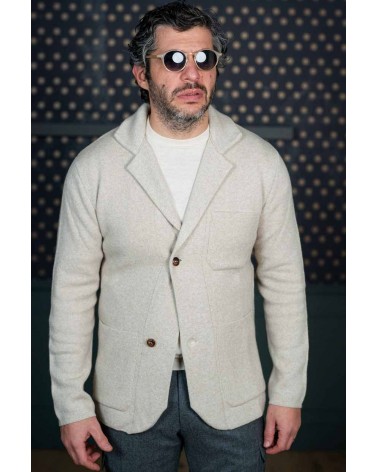 Veste En Maille Beige Clair