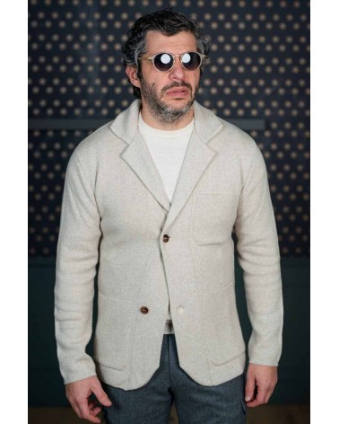 Veste En Maille Beige Clair