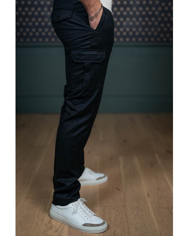 Pantalon Cargo en flanelle Gris anthracite
